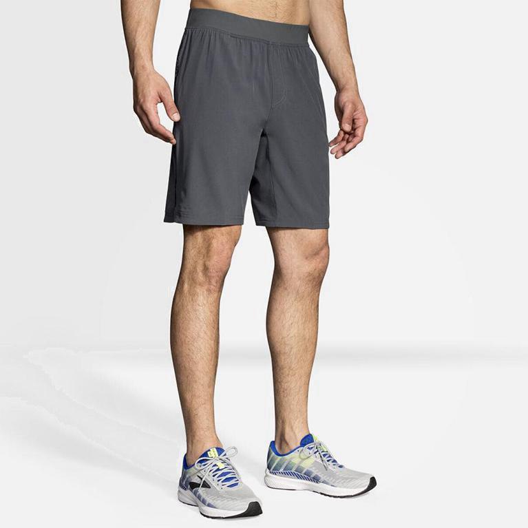 Brooks Equip 9 Hombre Pantalones Cortos - Grises (1396RATBV)